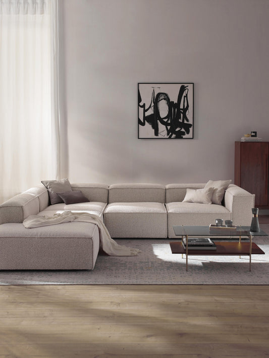 Lenfaro Modular XL Bouclé Corner Sofa (4-Seater)