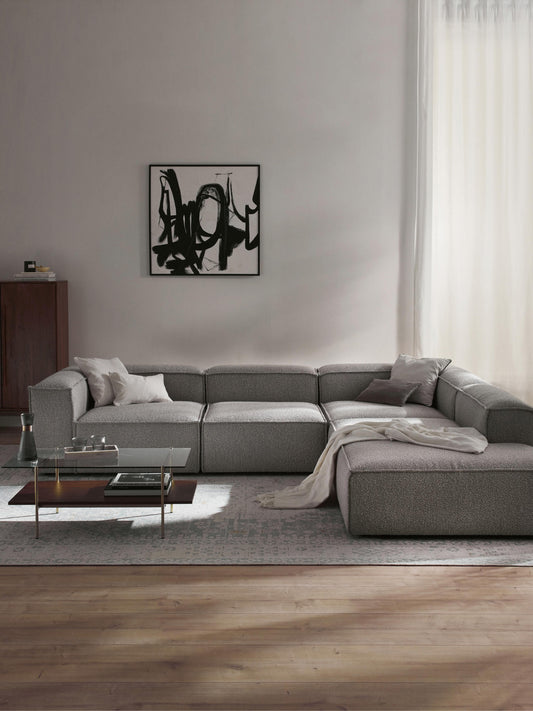 Lenfaro Modular XL Bouclé Corner Sofa (4-Seater)
