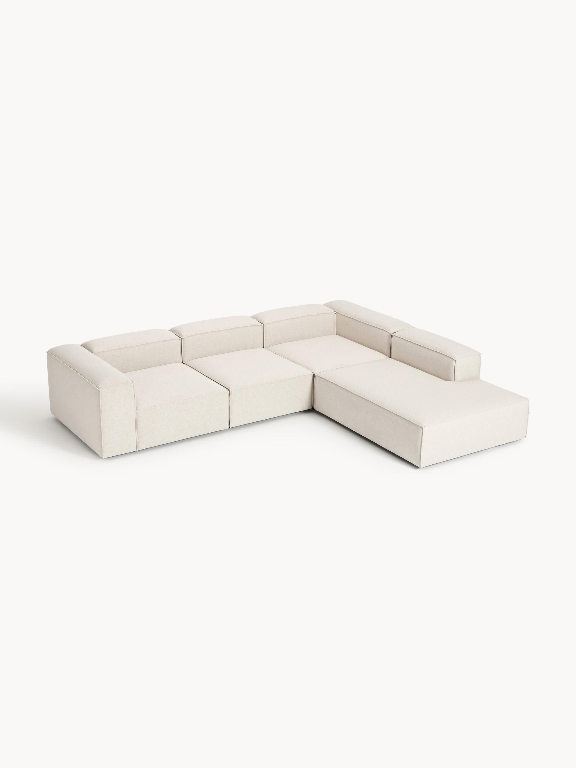 Lenfaro Modular XL Corner Sofa (4-Seater) in Linen Blend