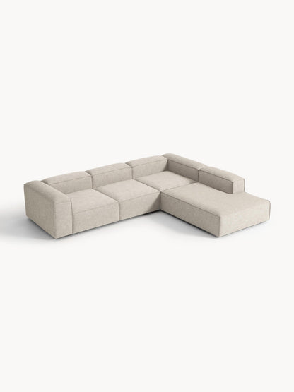 Lenfaro Modular XL Corner Sofa (4-Seater) in Linen Blend