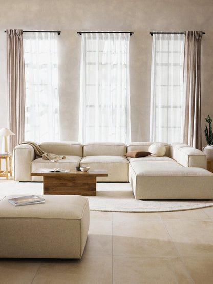 Lenfaro Modular XL Corner Sofa (4-Seater) in Linen Blend