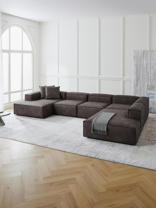 Lenfaro Modular XL Leather Sofa
