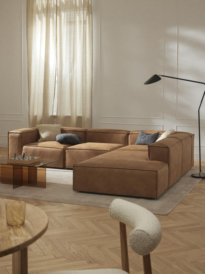 Lenfaro Ottoman Module in Leather