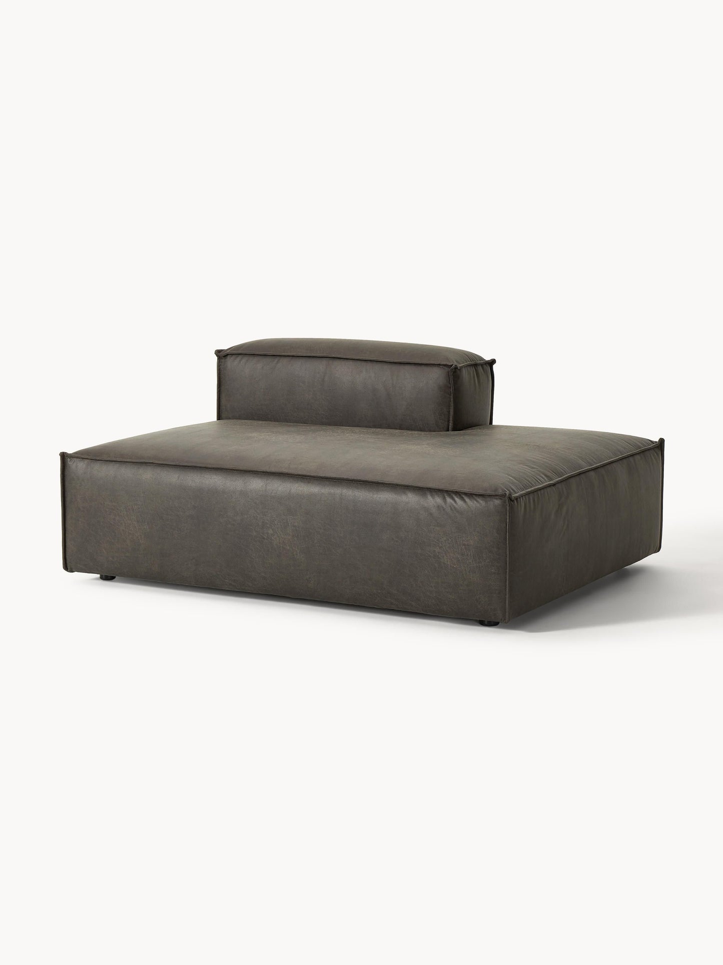 Lenfaro Ottoman Module in Leather