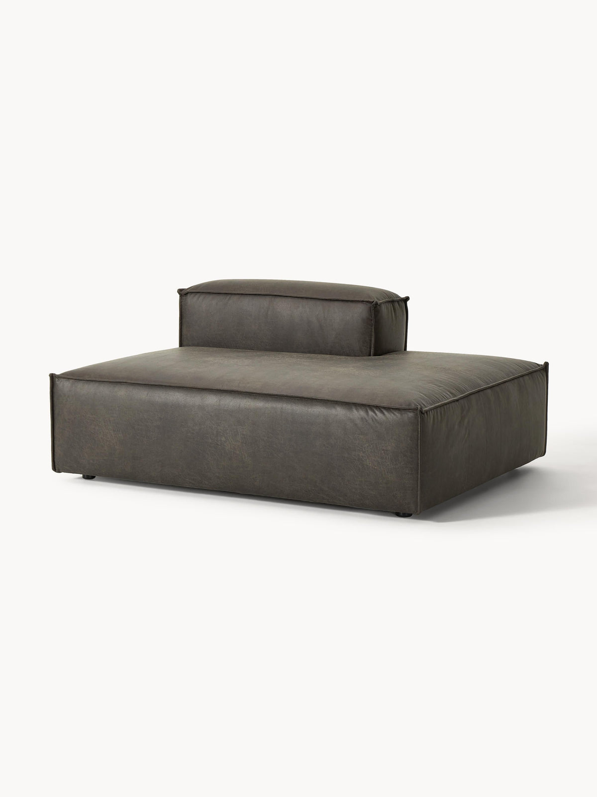 Lenfaro Ottoman Module in Leather
