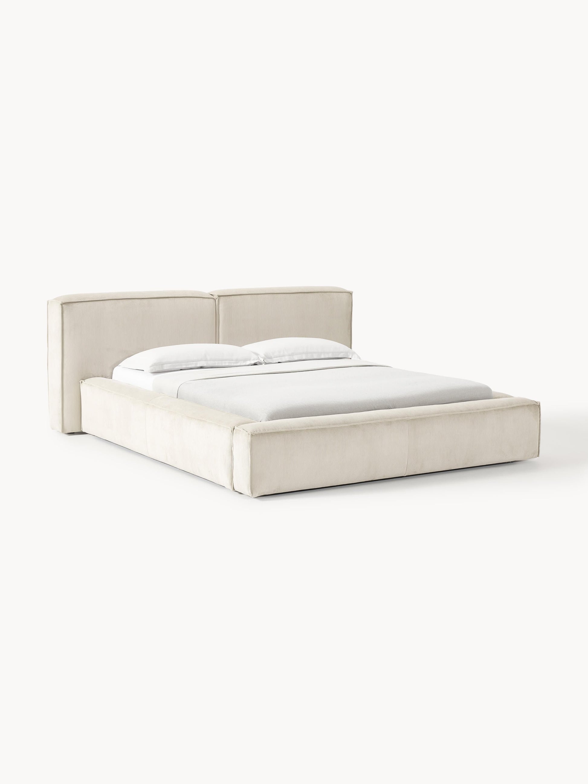 Lenfaro Upholstered Corduroy Storage Bed