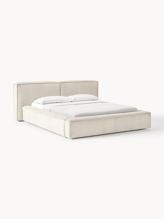 Lenfaro Upholstered Corduroy Storage Bed