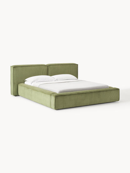 Lenfaro Upholstered Corduroy Storage Bed