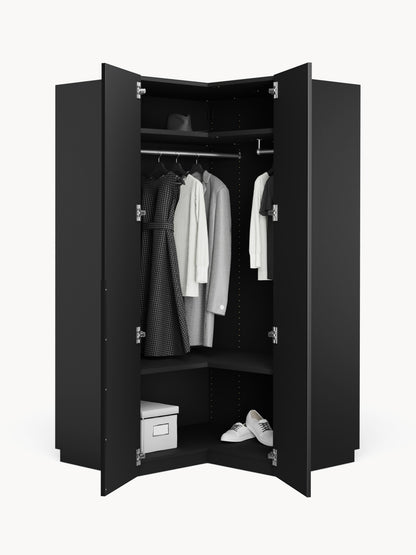 Leonzari Modular Corner Wardrobe, 115 cm Wide, in Various Sizes