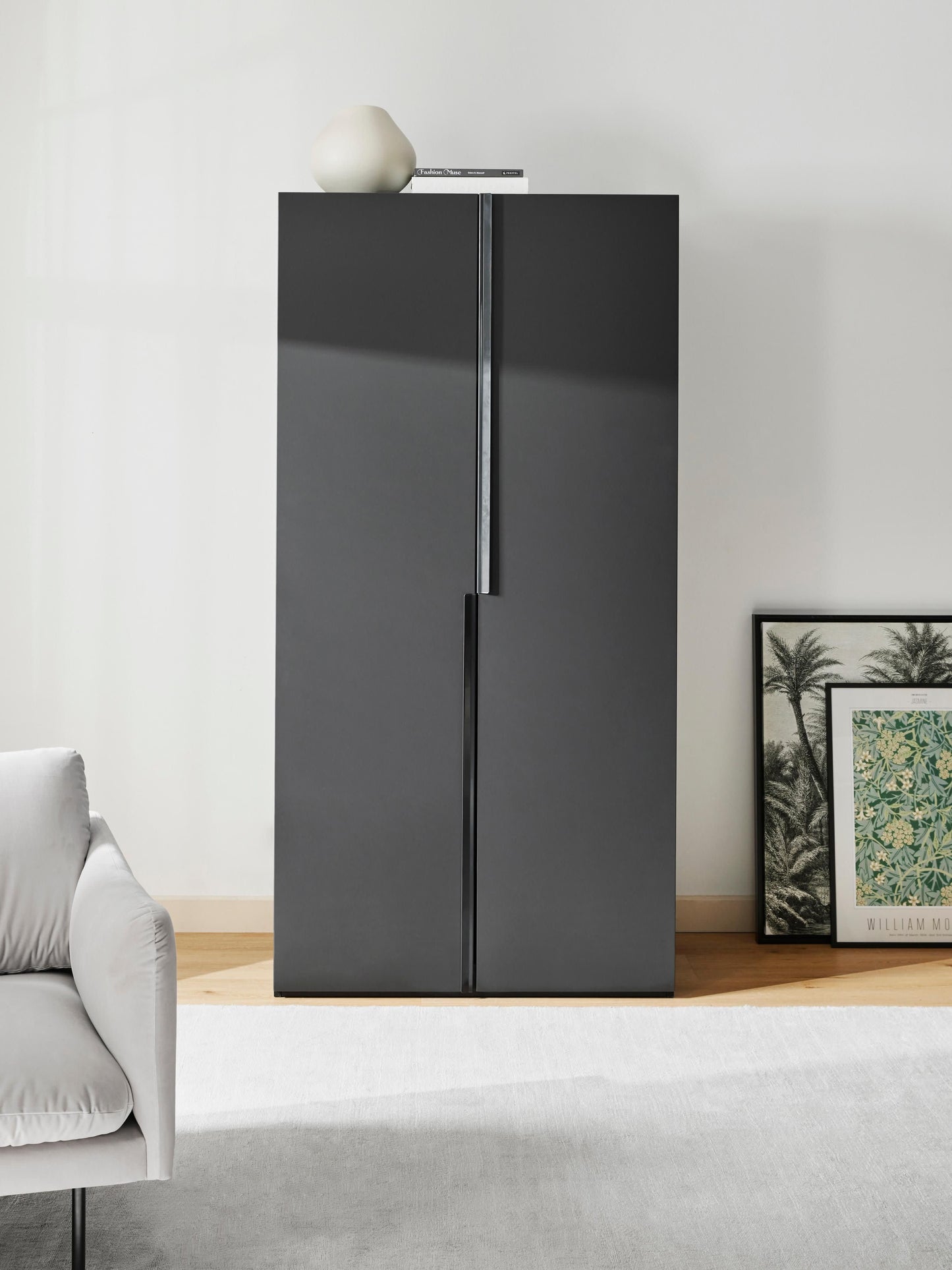 Leonzari Modular Hinged-Door Wardrobe, 100 cm Wide, in Various Sizes