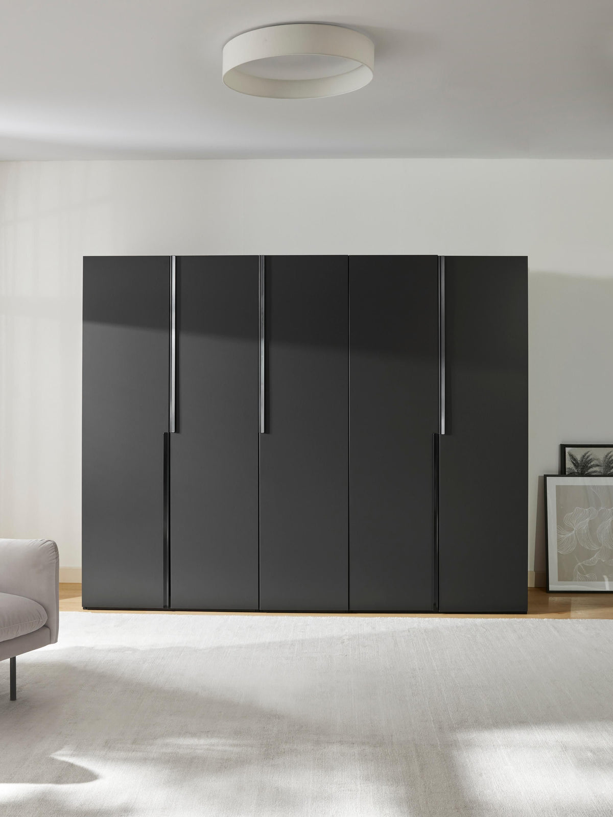 Leonzari Modular Hinged-Door Wardrobe, 250 cm Wide, in Various Sizes