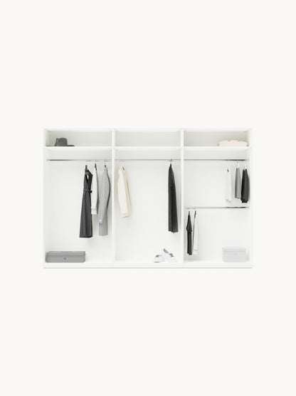 Leonzari Modular Hinged-Door Wardrobe, 300 cm Wide, in Various Sizes