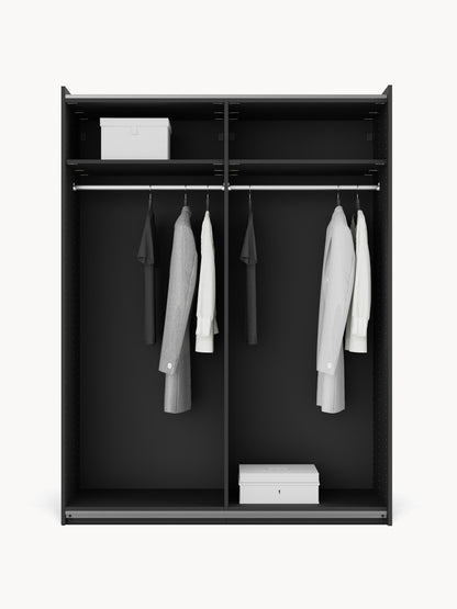 Leonzari Modular Sliding-Door Wardrobe, 150 cm Wide, in Various Sizes