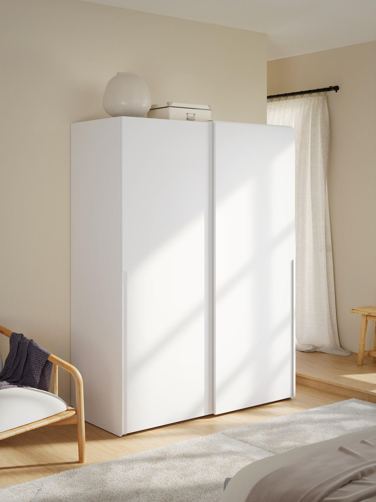 Leonzari Modular Sliding-Door Wardrobe, 150 cm Wide, in Various Sizes