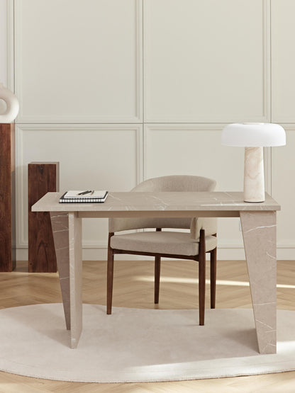 Liamsberg Travertine-Look Desk