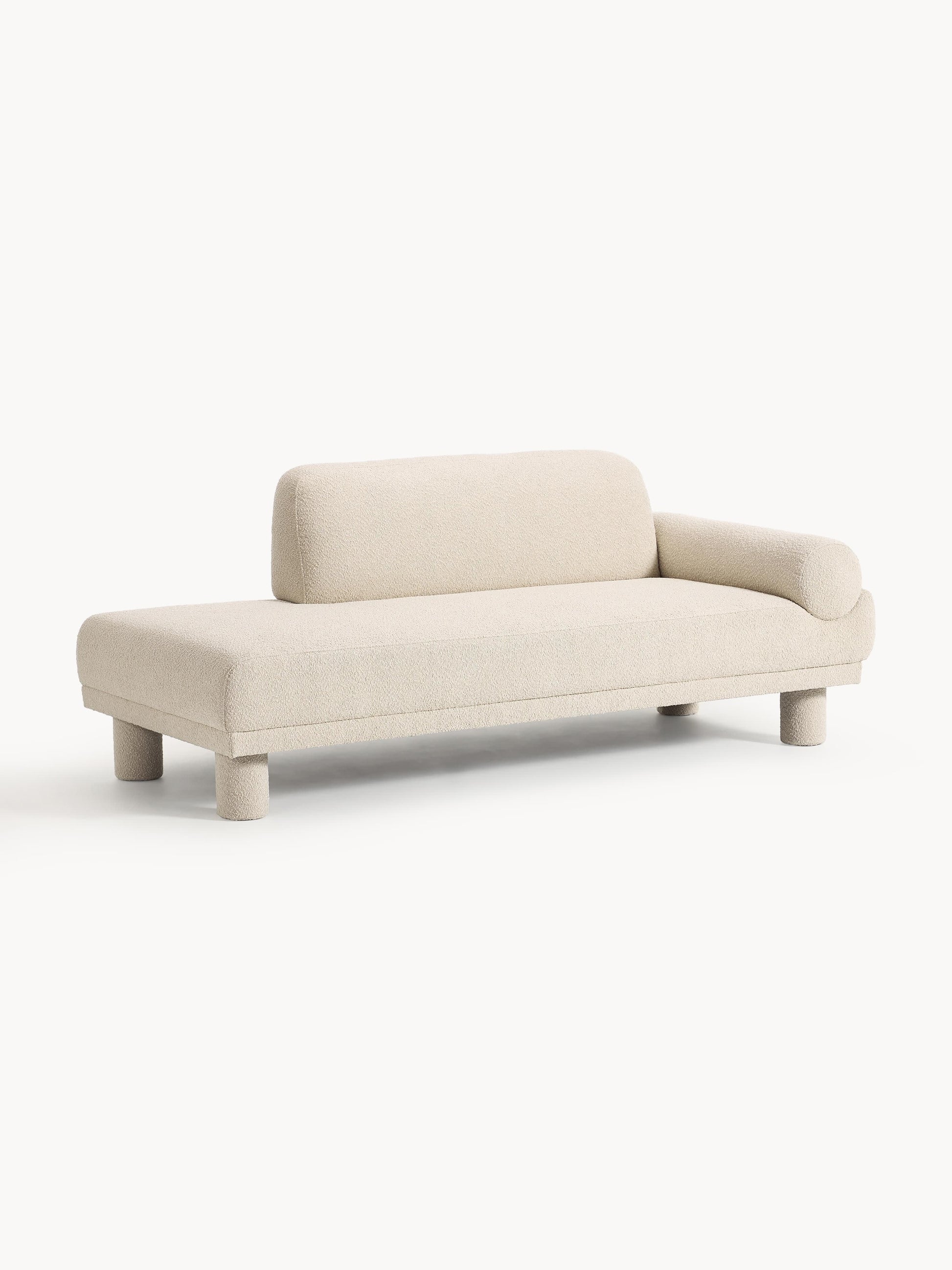 Lilarno Ottoman in Bouclé