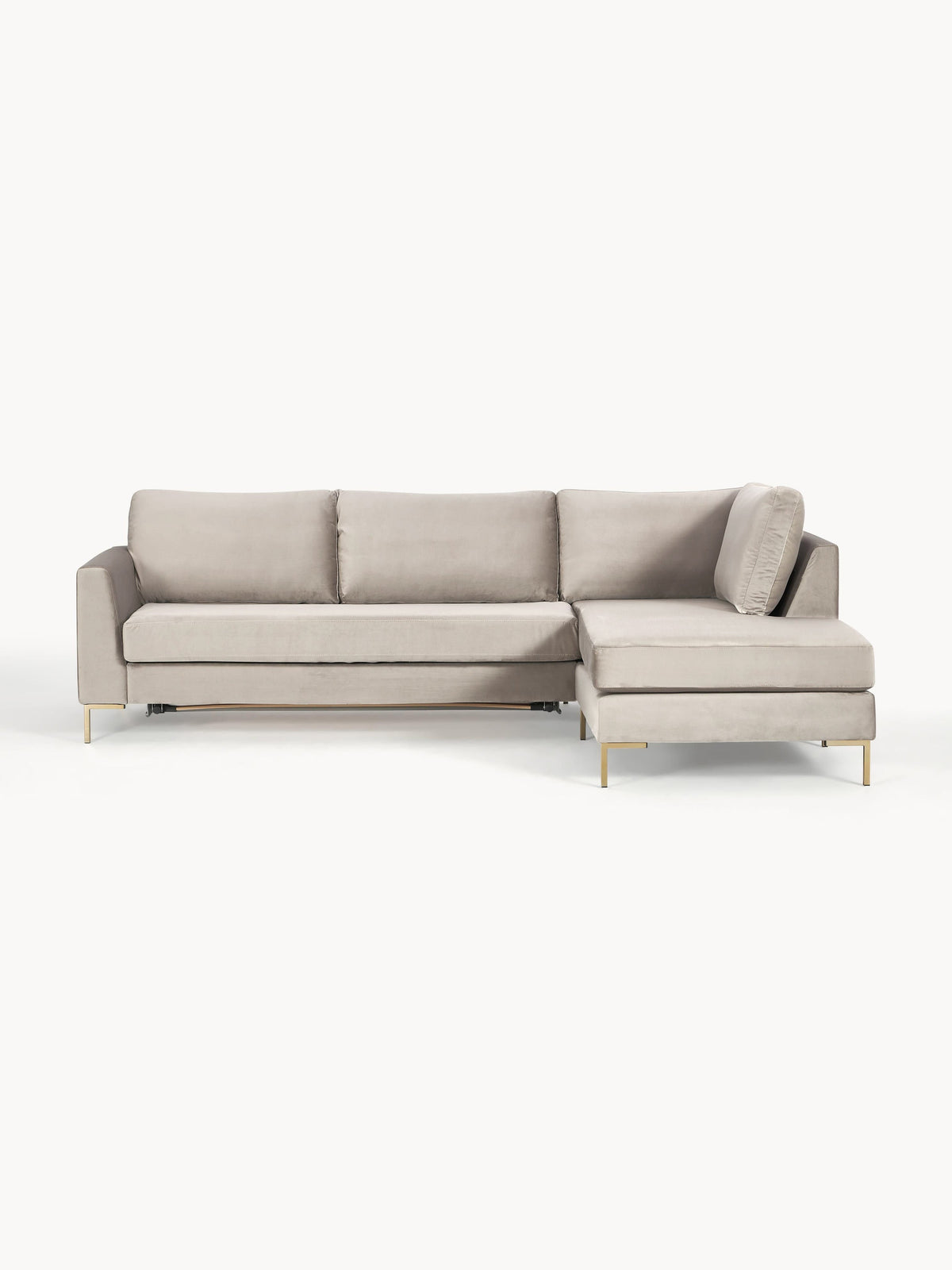 Lunfredo 3-Seater Velvet Sofa Bed with Mattress
