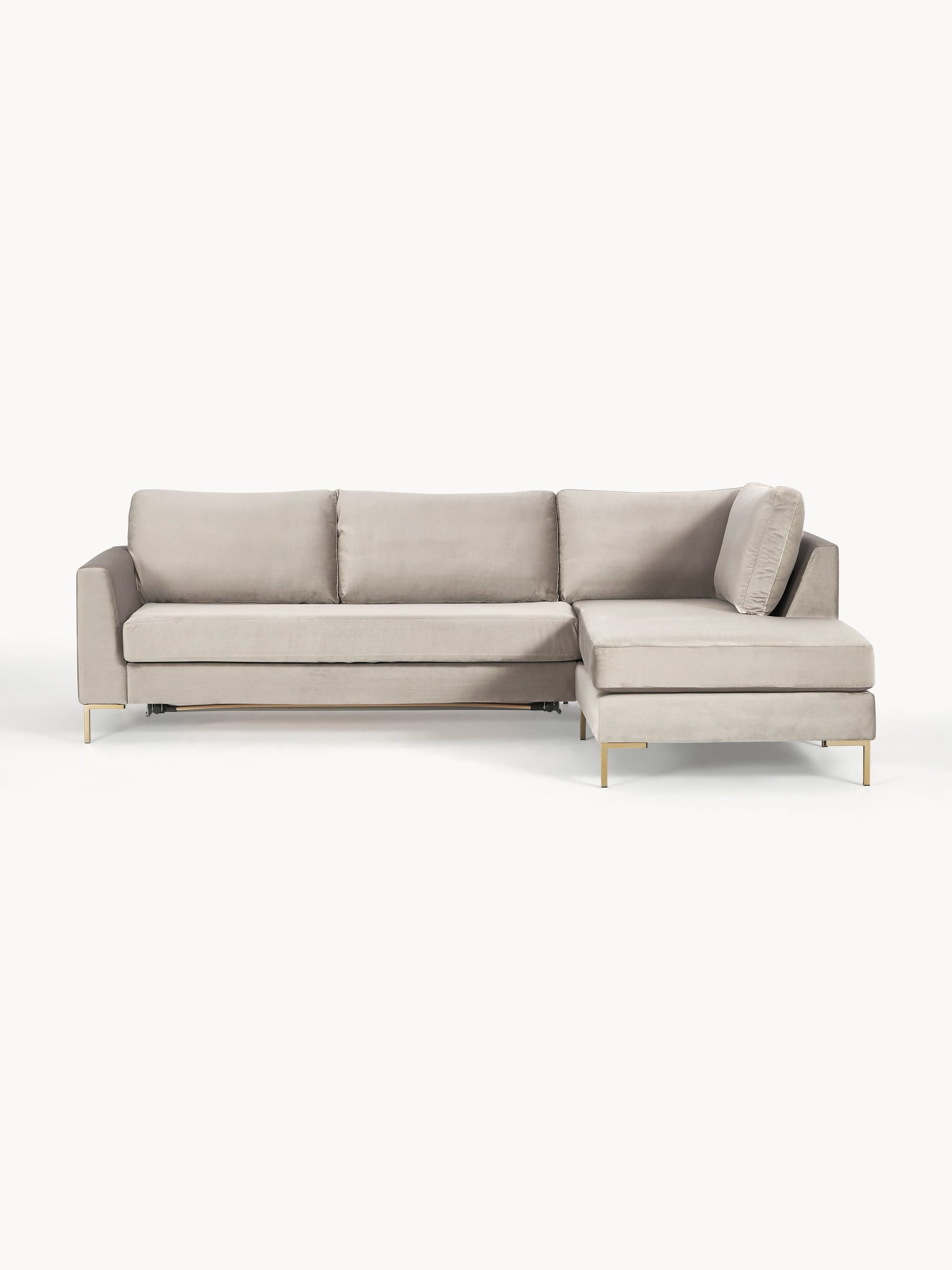 Lunfredo 3-Seater Velvet Sofa Bed with Mattress