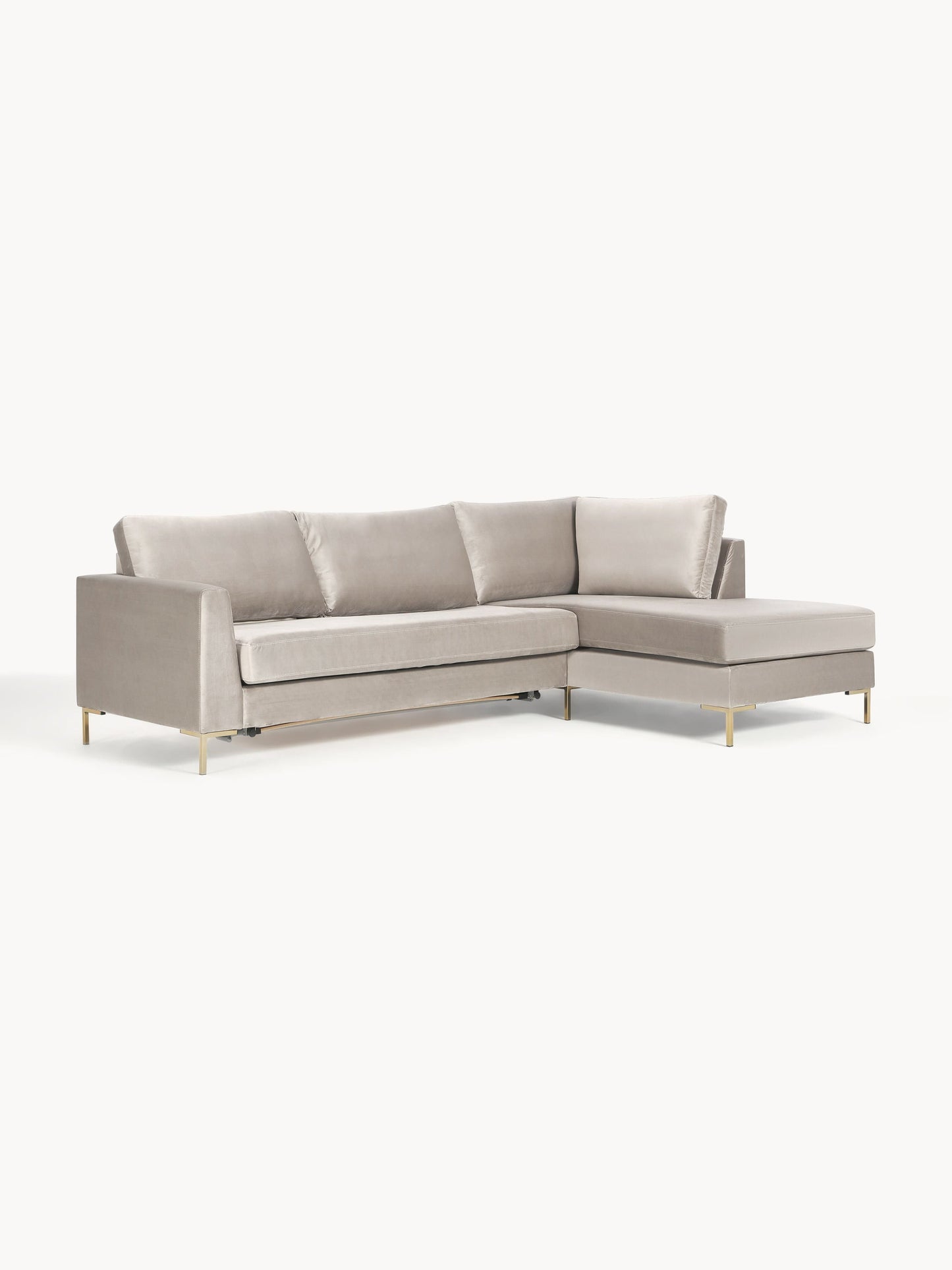 Lunfredo 3-Seater Velvet Sofa Bed with Mattress