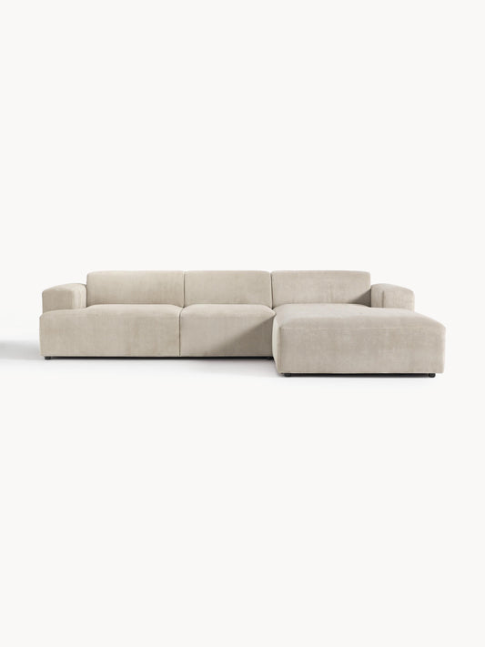 Melvasso Corner Sofa (4-Seater) in Corduroy