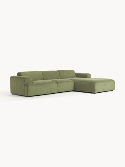 Melvasso Corner Sofa (4-Seater) in Corduroy