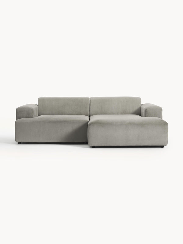 Melvasso Corner Sofa in Corduroy (3-Seater)