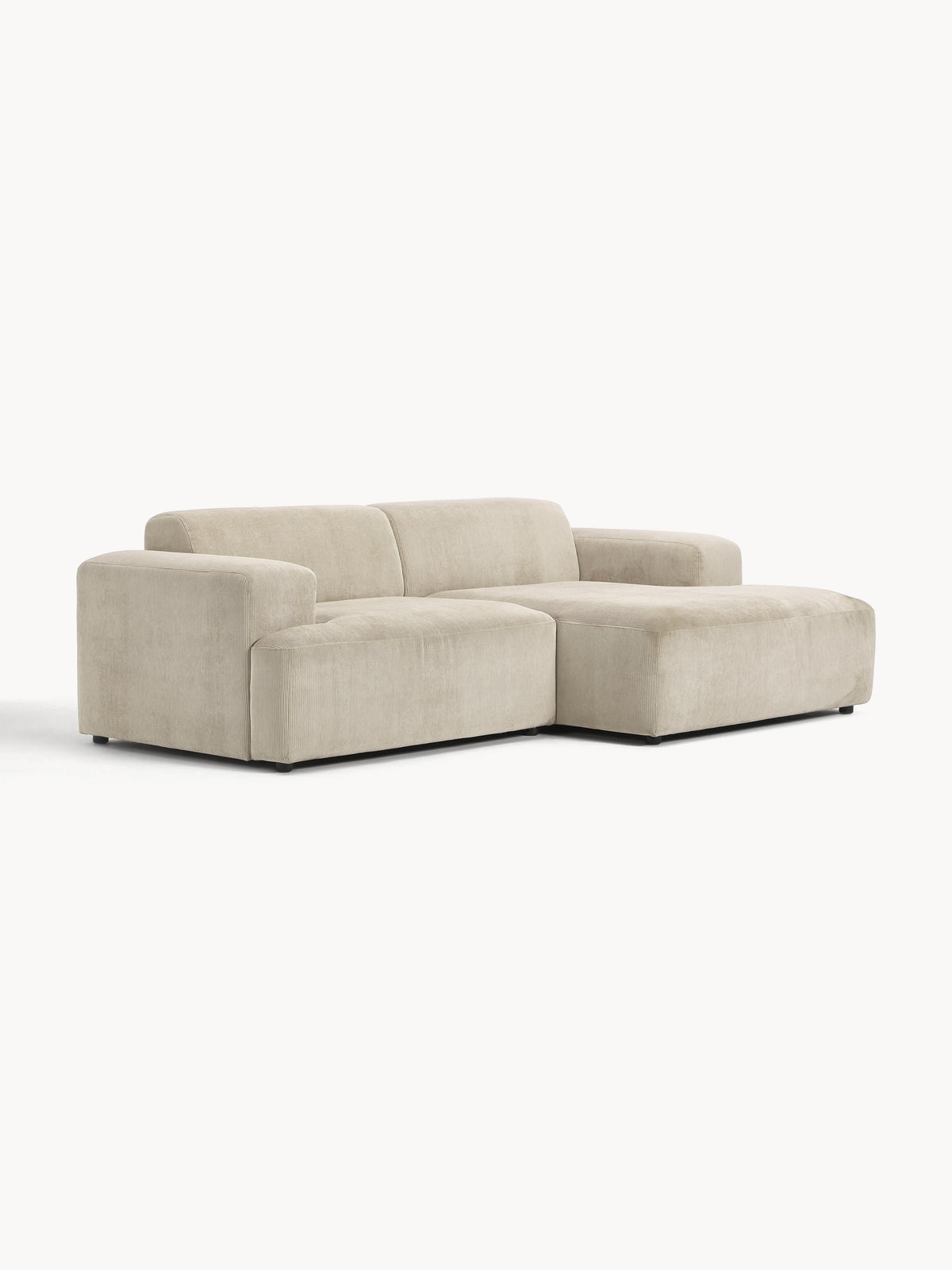 Melvasso Corner Sofa in Corduroy (3-Seater)