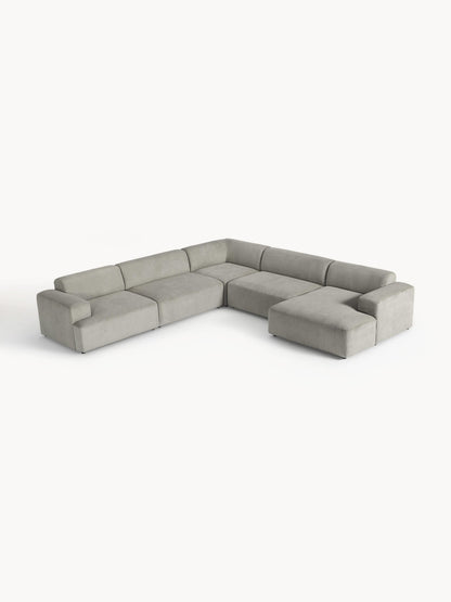 Melvasso XL Corner Sofa in Corduroy