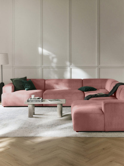 Melvasso XL Corner Sofa in Corduroy