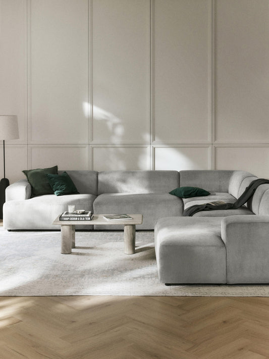 Melvasso XL Corner Sofa in Corduroy