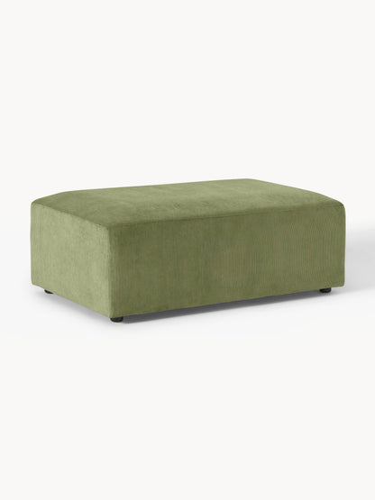 Melvasso XL Ottoman in Corduroy, W 116 x D 72 cm