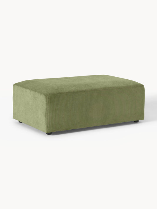 Melvasso XL Ottoman in Corduroy, W 116 x D 72 cm