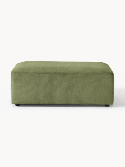 Melvasso XL Ottoman in Corduroy, W 116 x D 72 cm