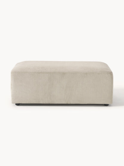 Melvasso XL Ottoman in Corduroy, W 116 x D 72 cm