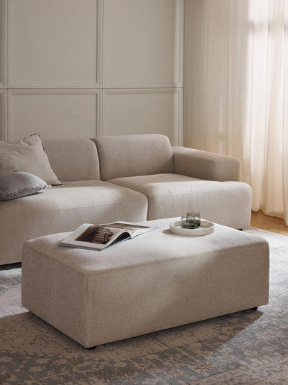 Melvasso XL Ottoman, W 116 x D 72 cm