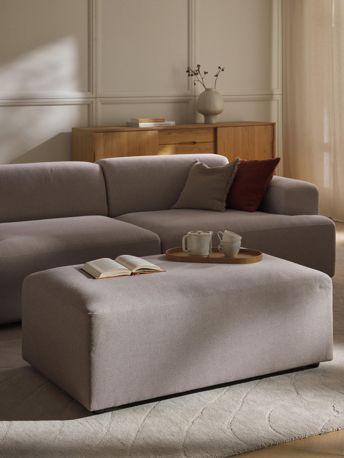 Melvasso XL Ottoman, W 116 x D 72 cm