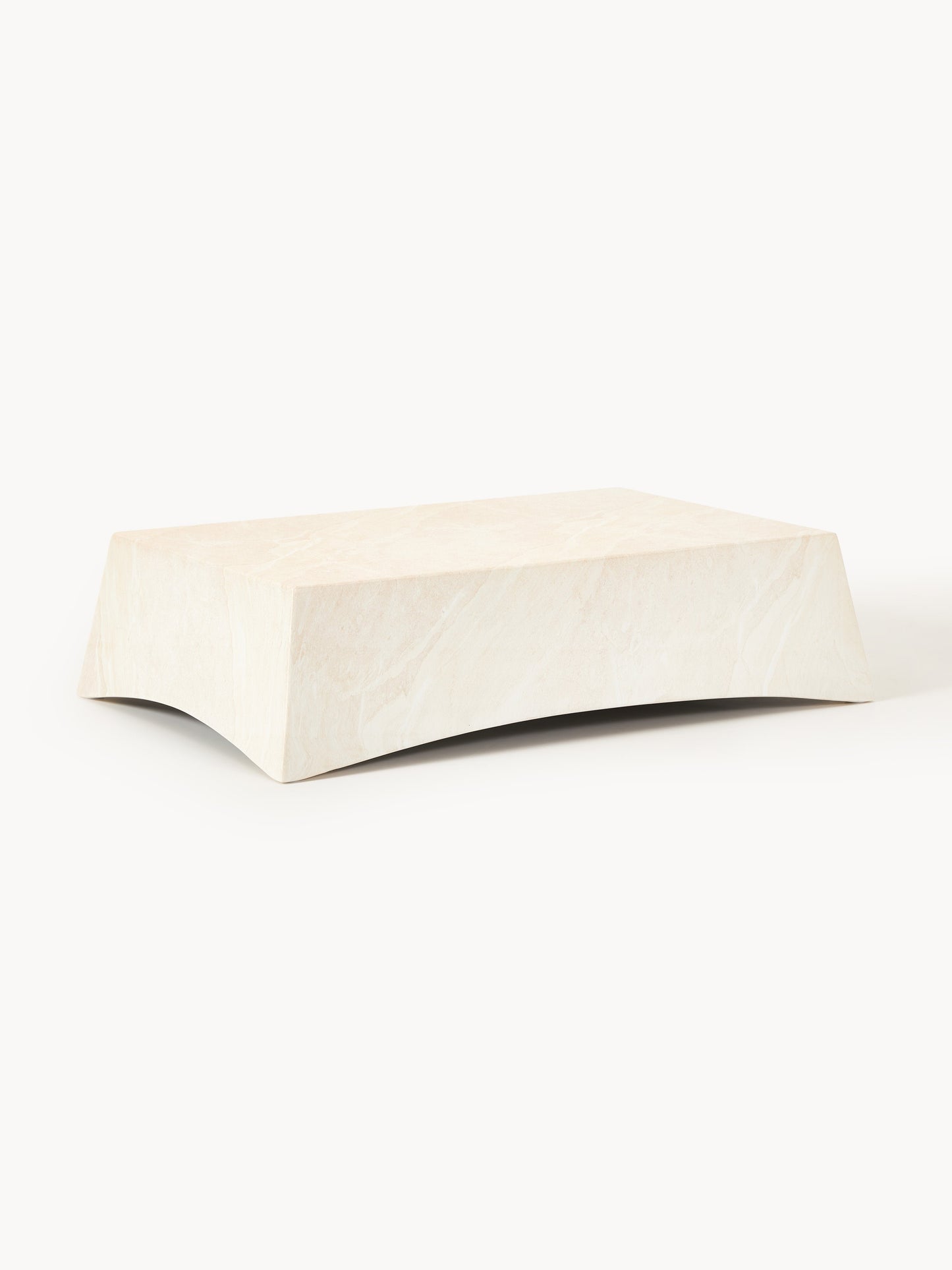 Mohvenza Indoor & Outdoor Coffee Table in Travertine Look, W 120 cm