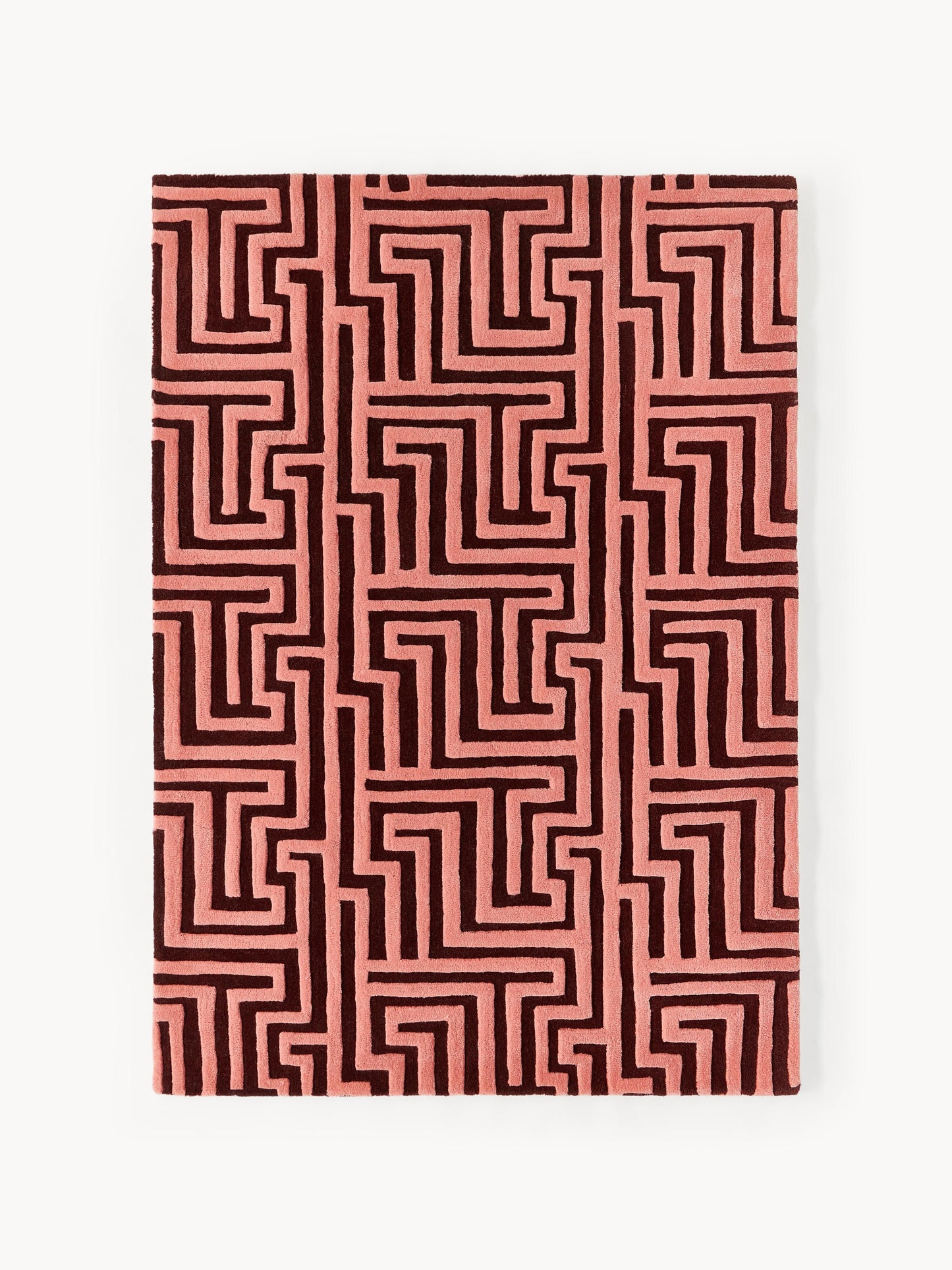 Montgrave Hand-Tufted Wool Rug with Raised High-Low Texture