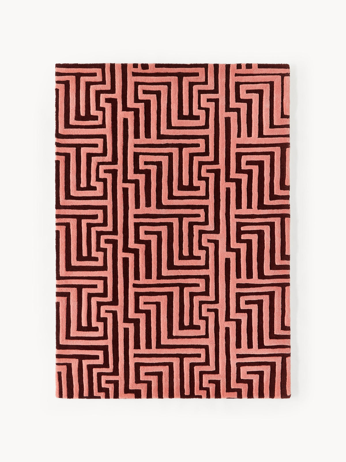Montgrave Hand-Tufted Wool Rug with Raised High-Low Texture