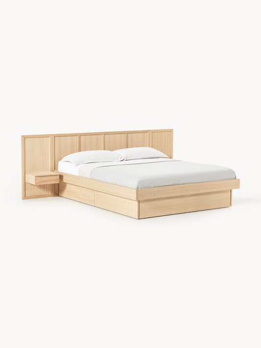 Nantessa Wooden Bed with Bedside Tables and Headboard