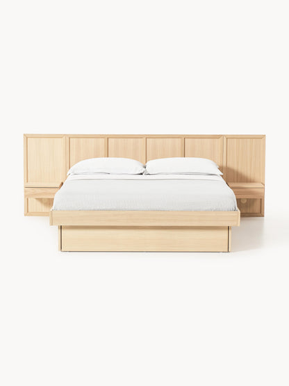 Nantessa Wooden Bed with Bedside Tables and Headboard
