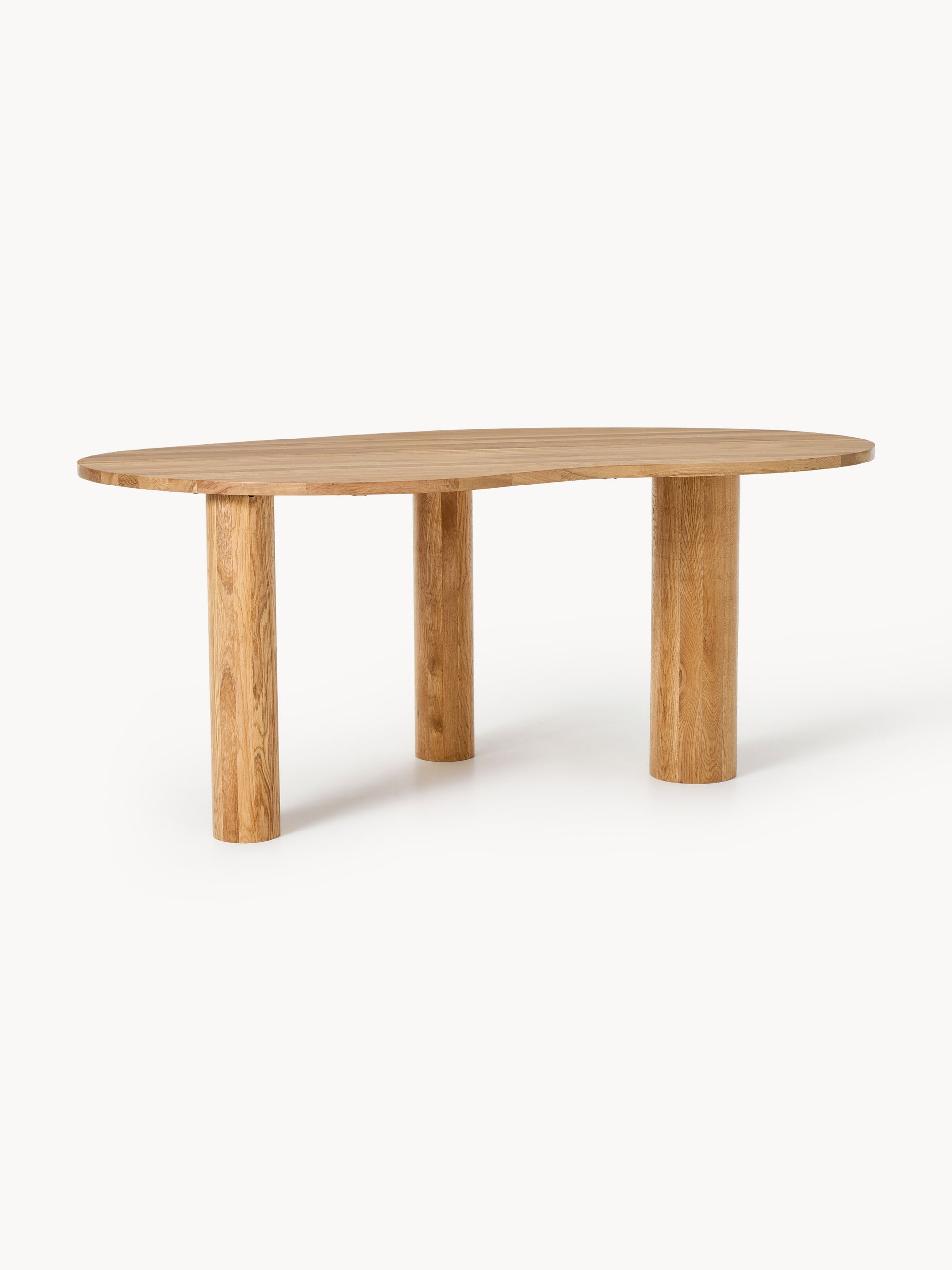 Narvello Dining Table in Oak with Organic Shape, in Various Sizes