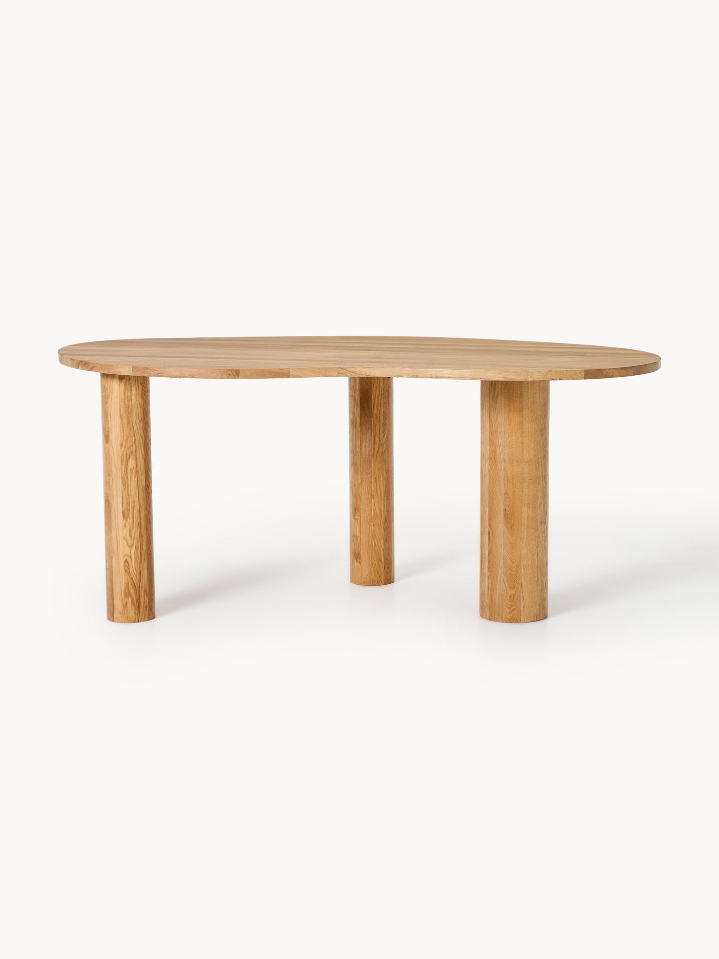 Narvello Dining Table in Oak with Organic Shape, in Various Sizes