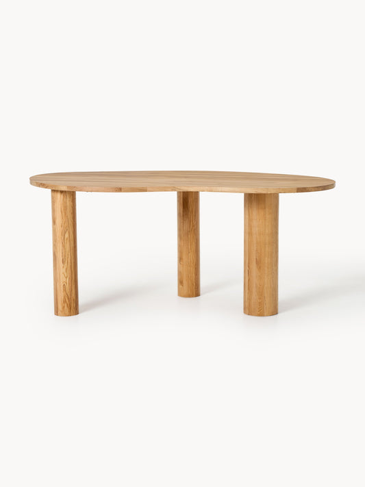 Narvello Dining Table in Oak with Organic Shape, in Various Sizes