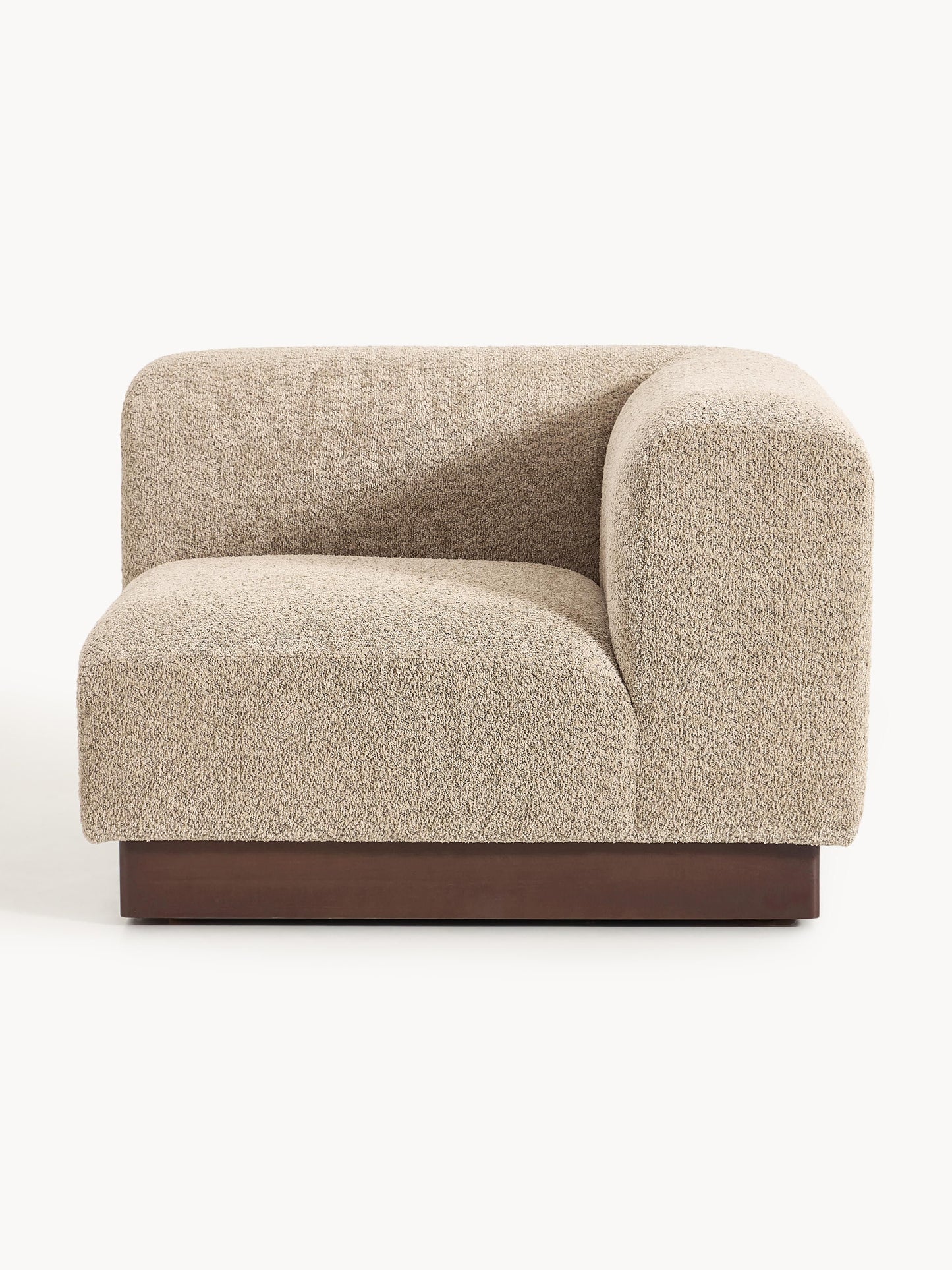 Natolino Corner Module in Teddy Bouclé