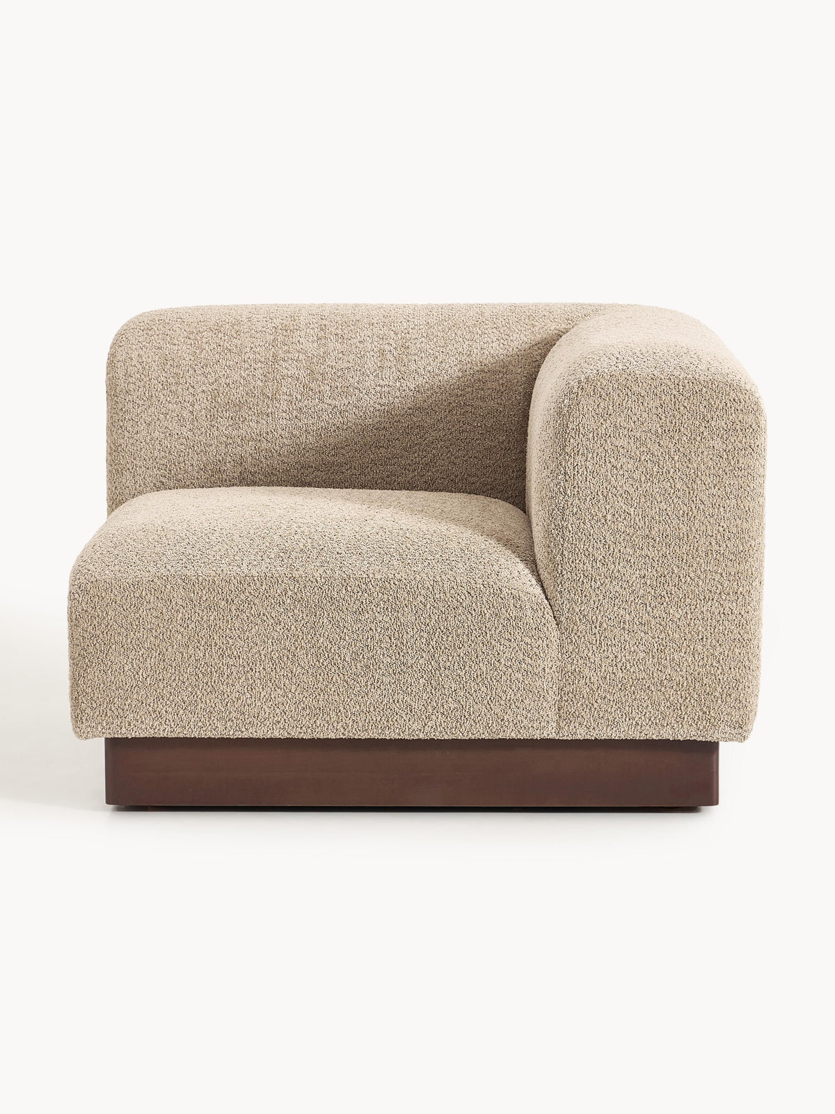 Natolino Corner Module in Teddy Bouclé