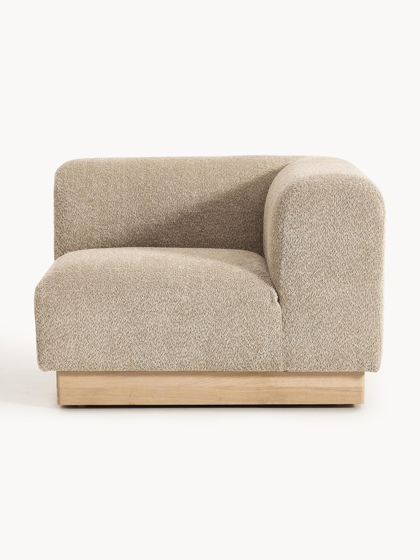 Natolino Corner Module in Teddy Bouclé