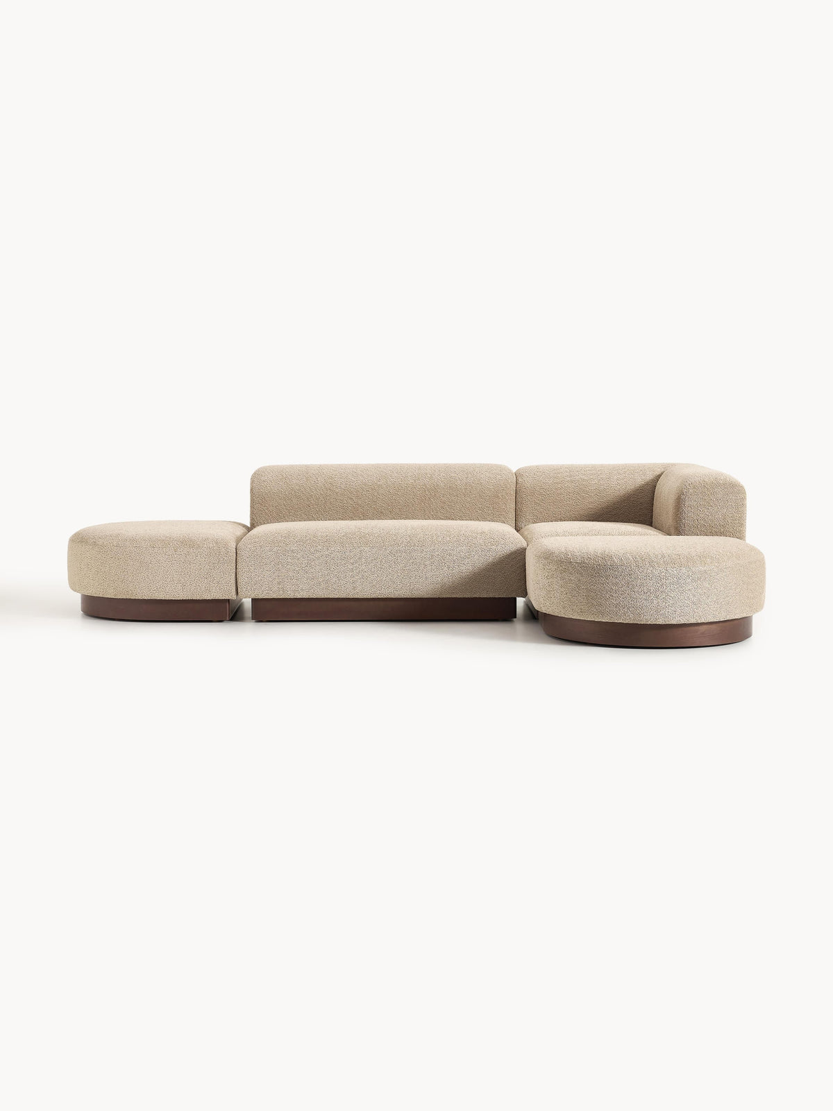 Natolino Modular Teddy Bouclé Corner Sofa