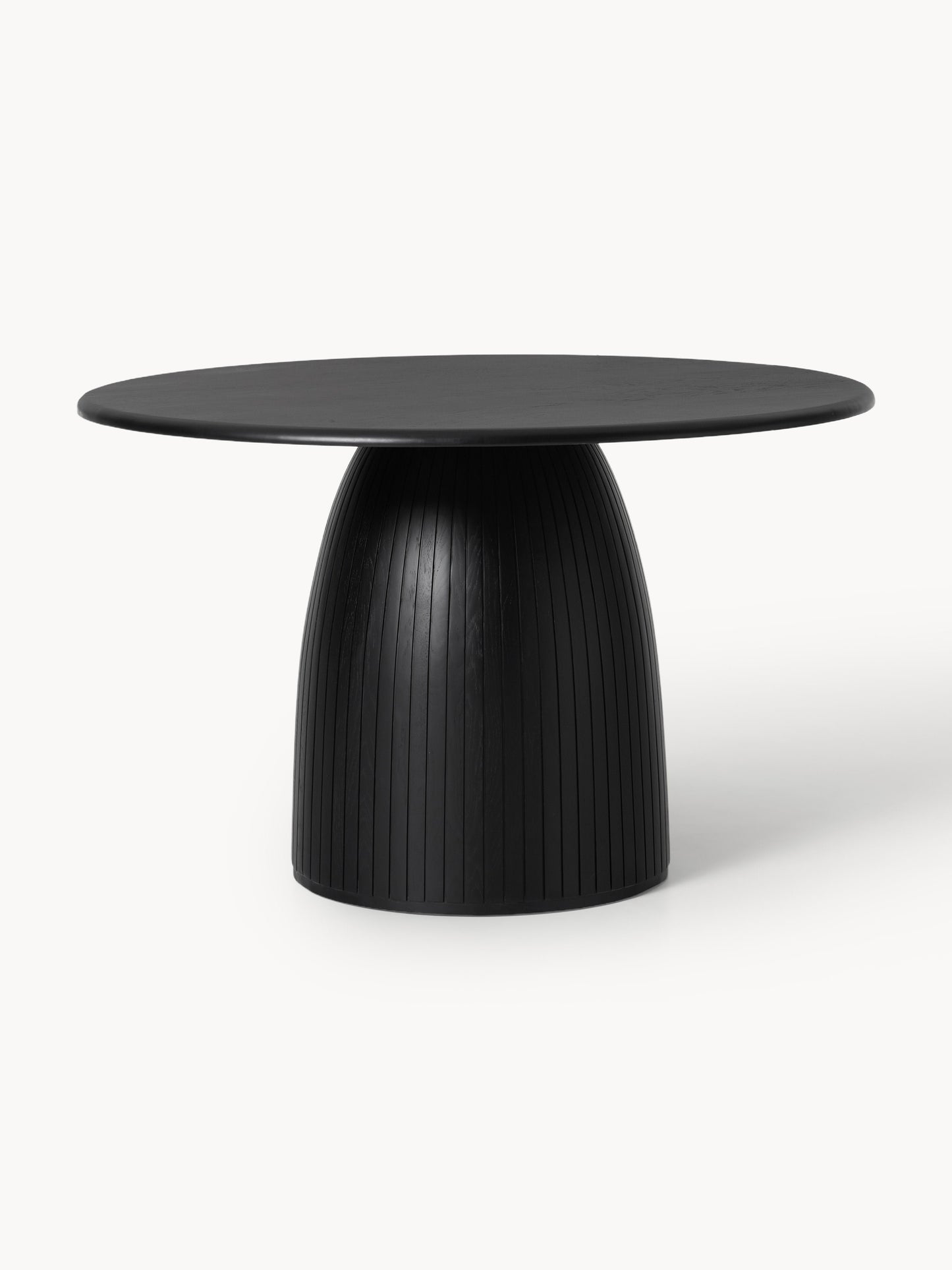 Nelmoro Round Dining Table with Fluted Texture, in Various Sizes