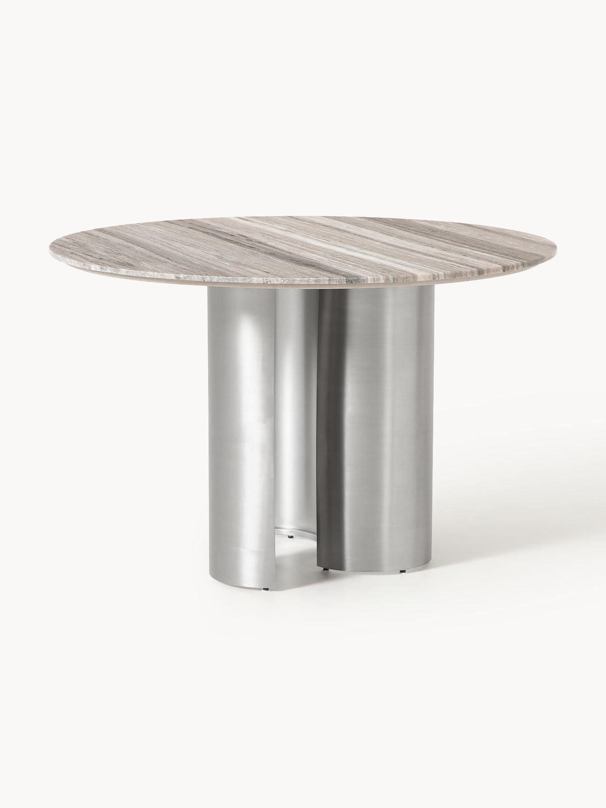 Noamfjell Round Dining Table with Marble Tabletop, Ø 120 cm